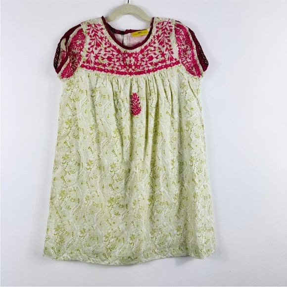 Roberta Roller Rabbit embroidered 100% cotton little girl tunic Floral Dress NWT - Picture 4 of 13